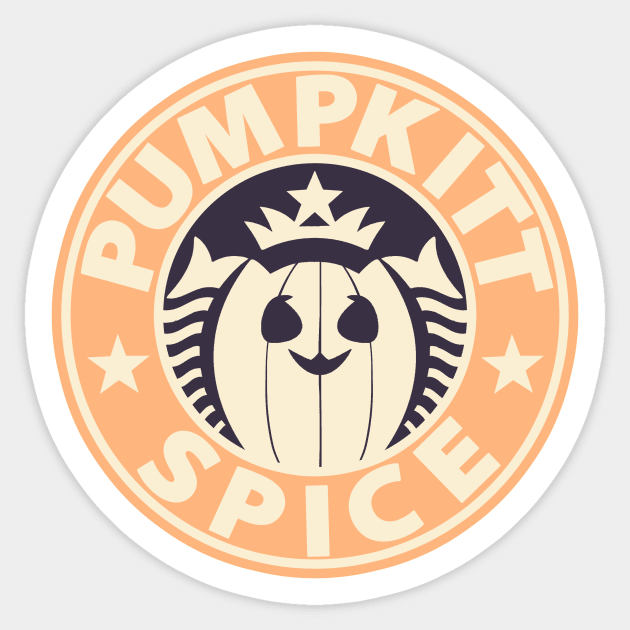 Pumpkitt Spice Catte Sticker by The Last Shaymin